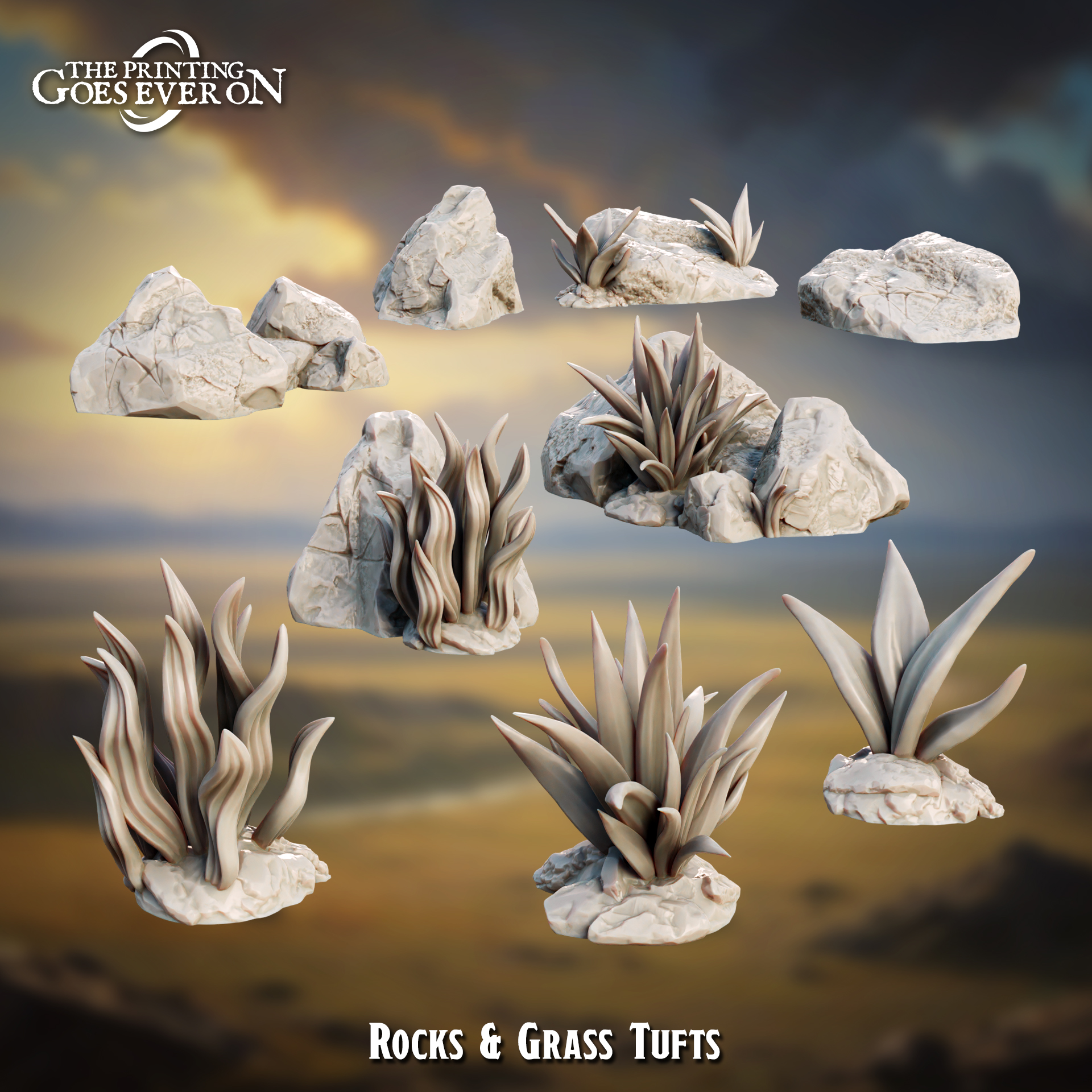 Grass, Rocks and Tufts - Presupported